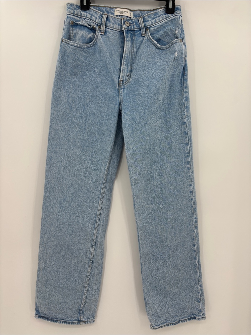 Abercrombie & Fitch High Rise 90s Relaxed Denim Jeans Size 28 Long Tall